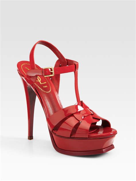 red tribute ysl|YSL tribute wedges.